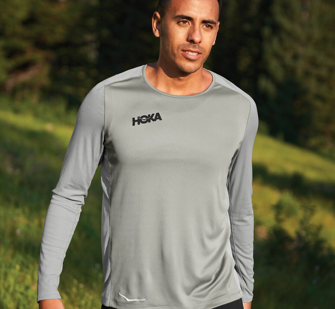 HOKA|Men's Performance Long Sleeve Wild Dove