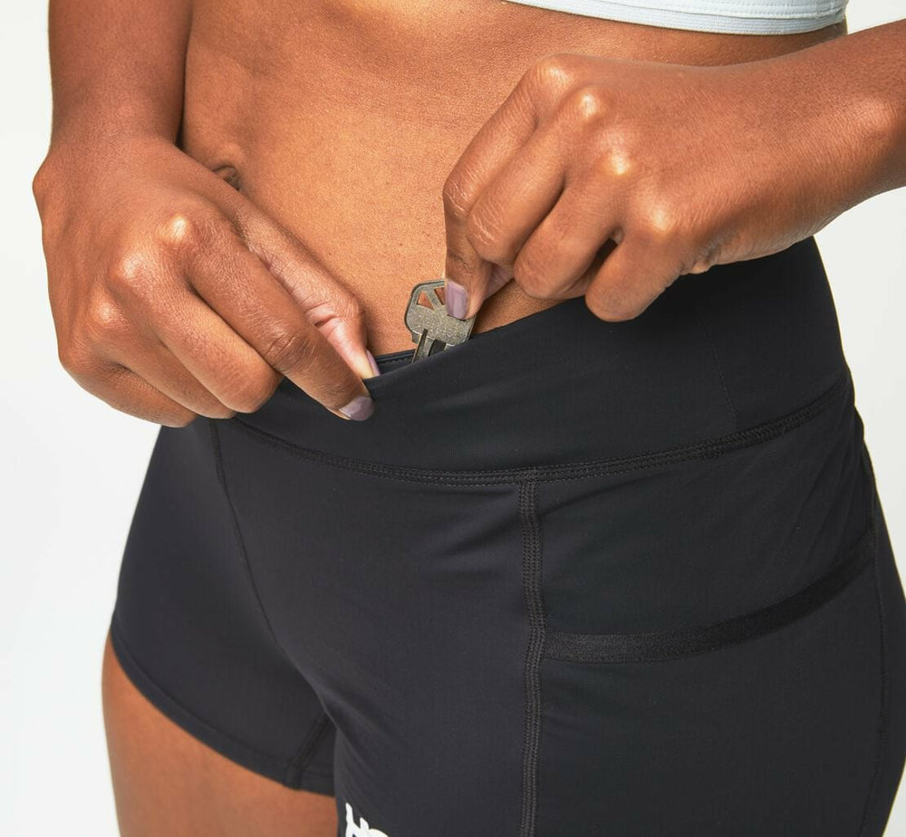 HOKA|Women's Performance Knit 3" Short Black