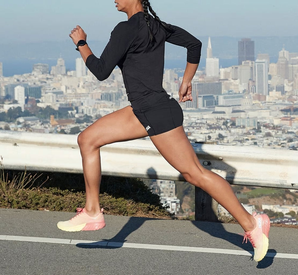 HOKA|Women's Performance Knit 3" Short Black