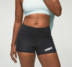 HOKA|Women's Performance Knit 3" Short Black