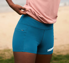 HOKA|Women's Performance Knit 3" Short Moroccan Blue