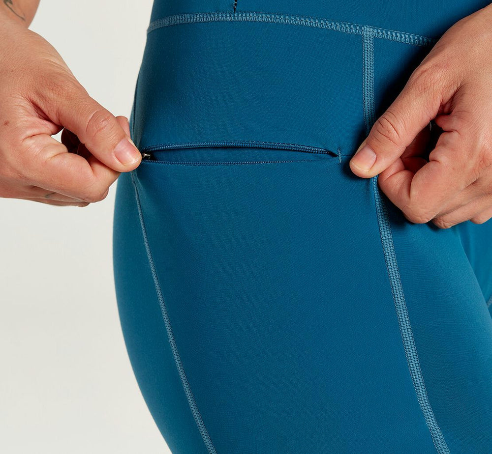 HOKA|Women's Performance Crop Tight Moroccan Blue
