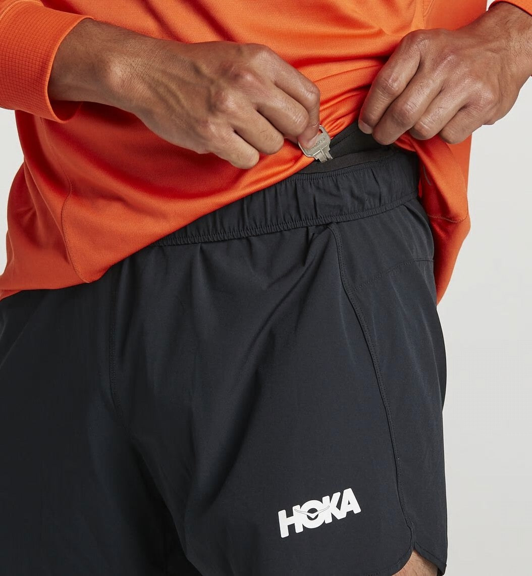 HOKA|Men's Performance Woven 5" Short Black