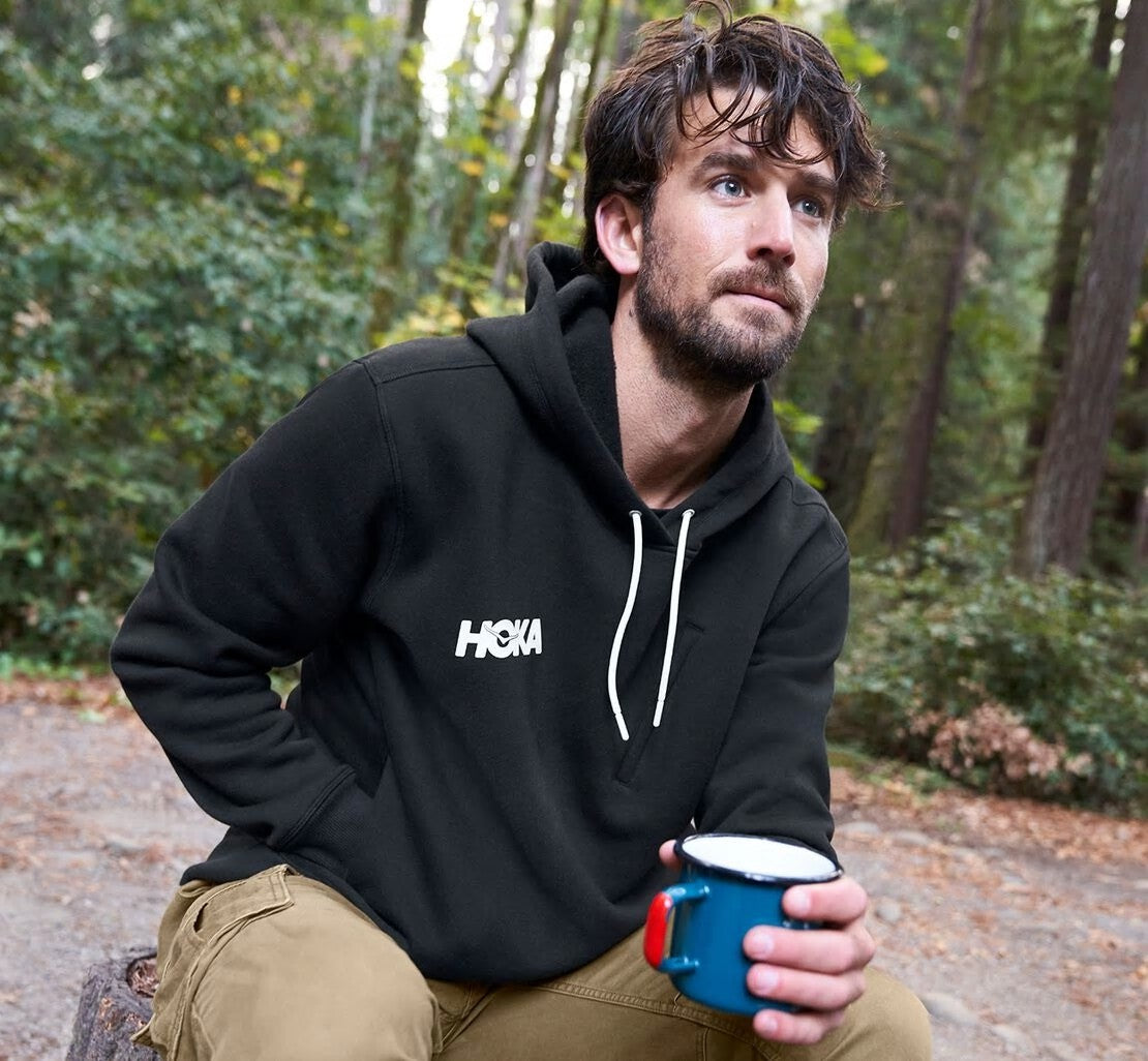 HOKA|Men's Hoodie Black