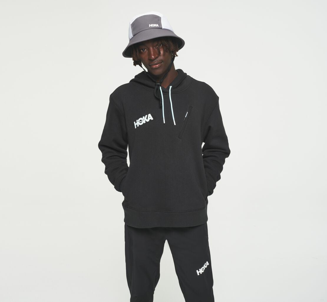 HOKA|Men's Hoodie Black