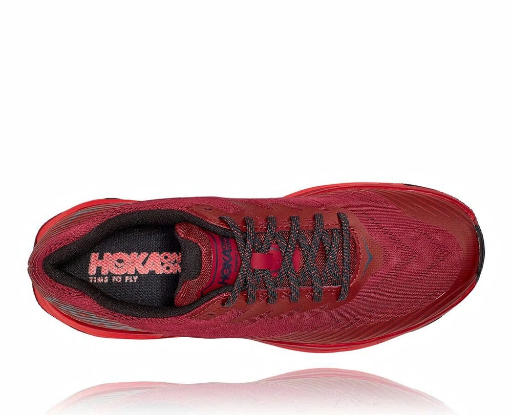 HOKA|Men's Torrent 2 Cordovan / High Risk Red