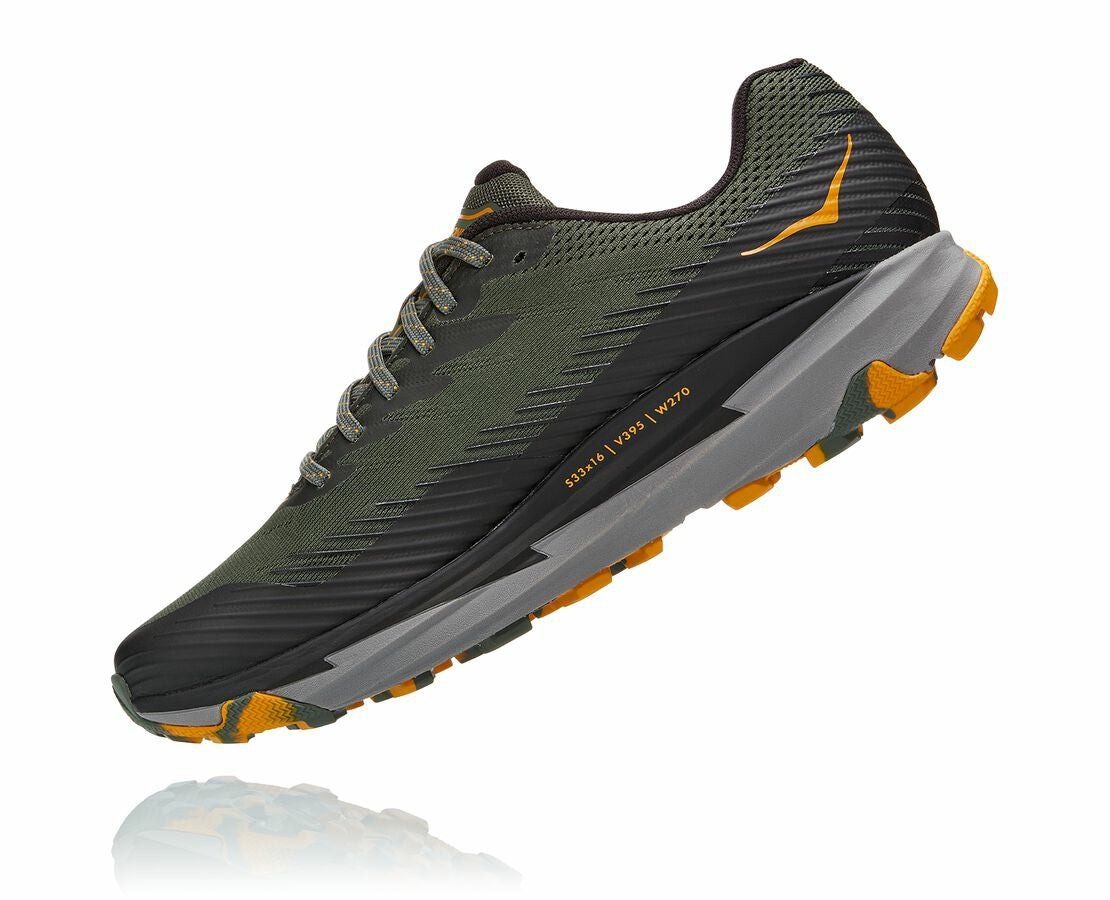 HOKA|Men's Torrent 2 Thyme / Golden Yellow
