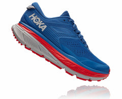 HOKA|Men's Stinson Atr 6 Dark Blue / High Risk Red