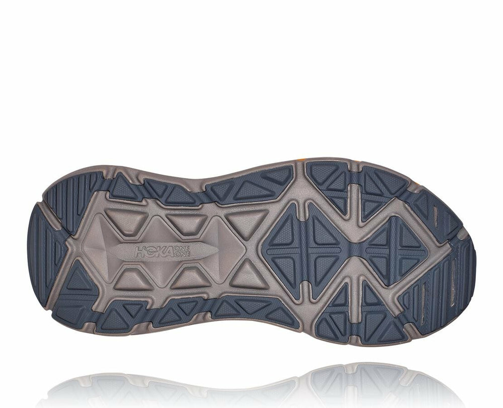 HOKA|Men's Stinson Atr 6 Frost Gray / Bright Marigold