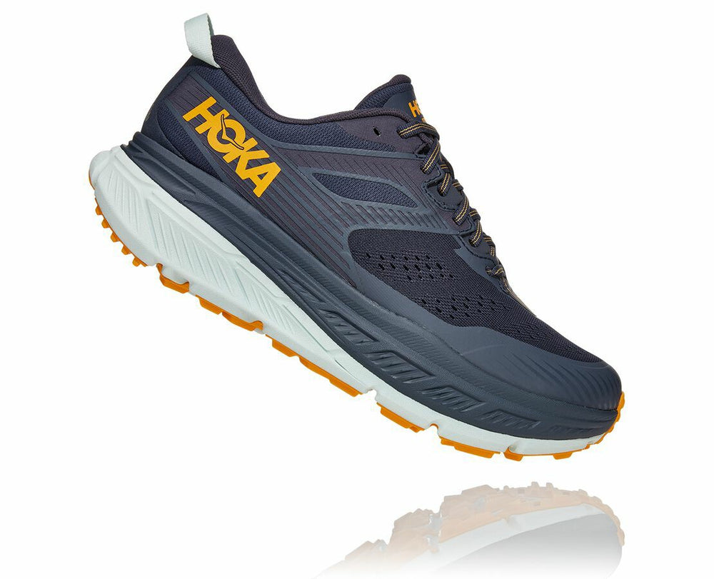 HOKA|Men's Stinson Atr 6 Ombre Blue / Saffron