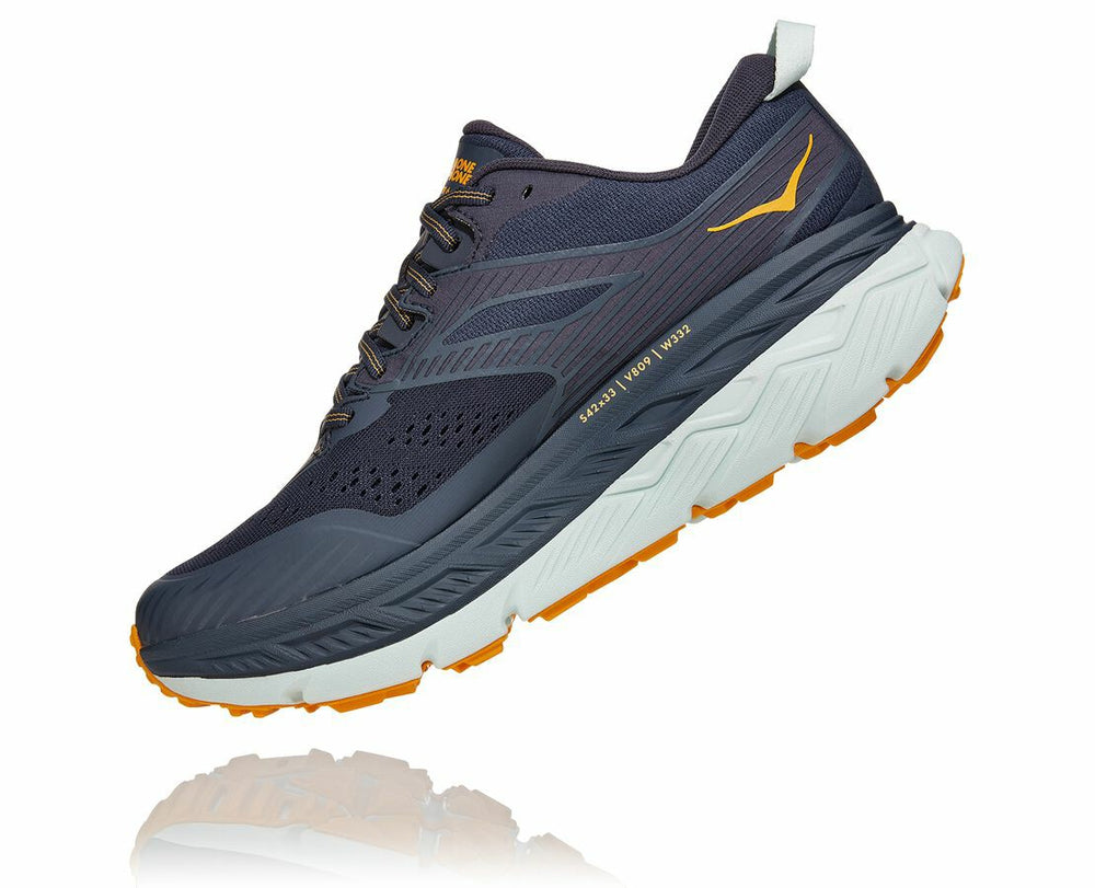HOKA|Men's Stinson Atr 6 Ombre Blue / Saffron