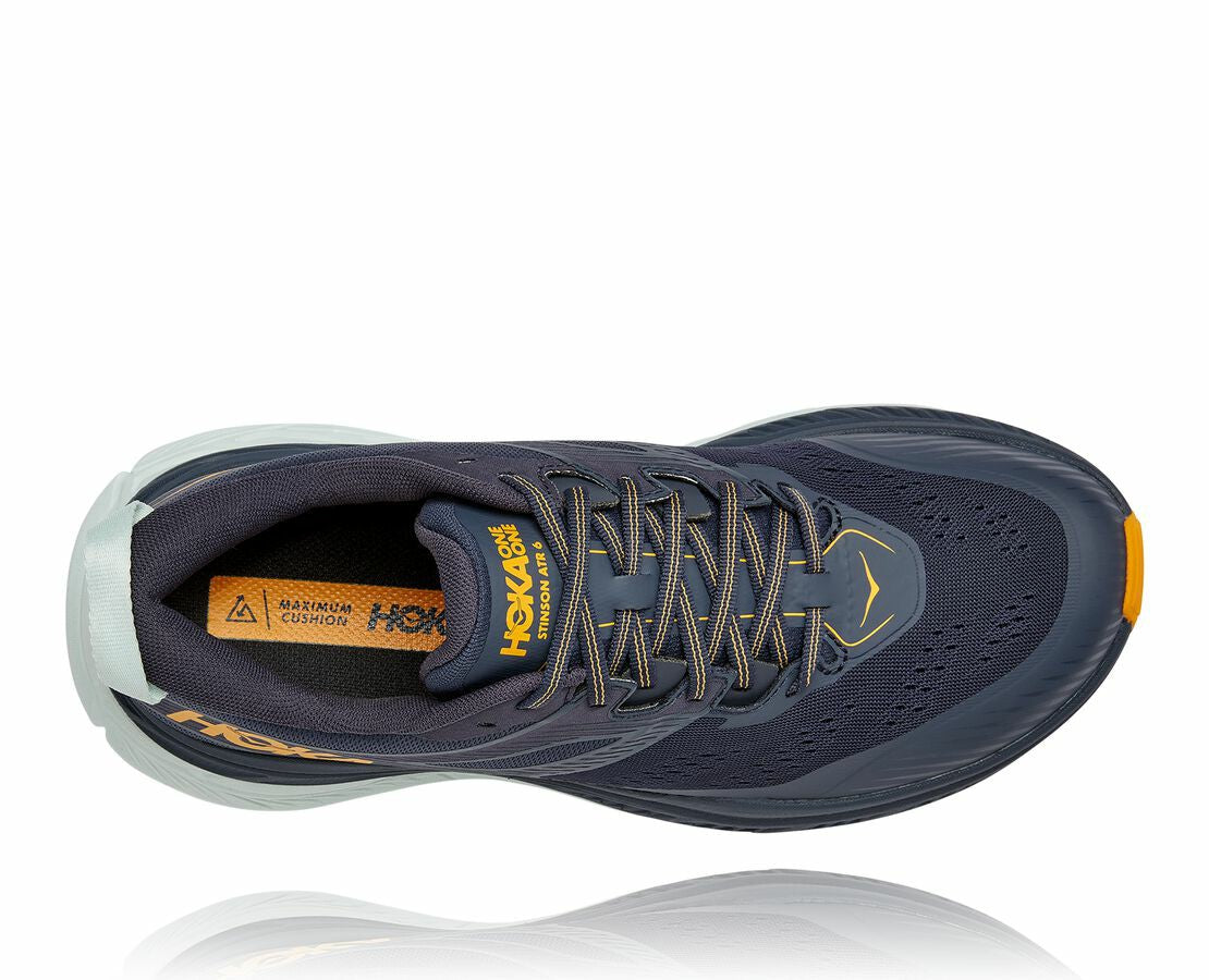 HOKA|Men's Stinson Atr 6 Ombre Blue / Saffron