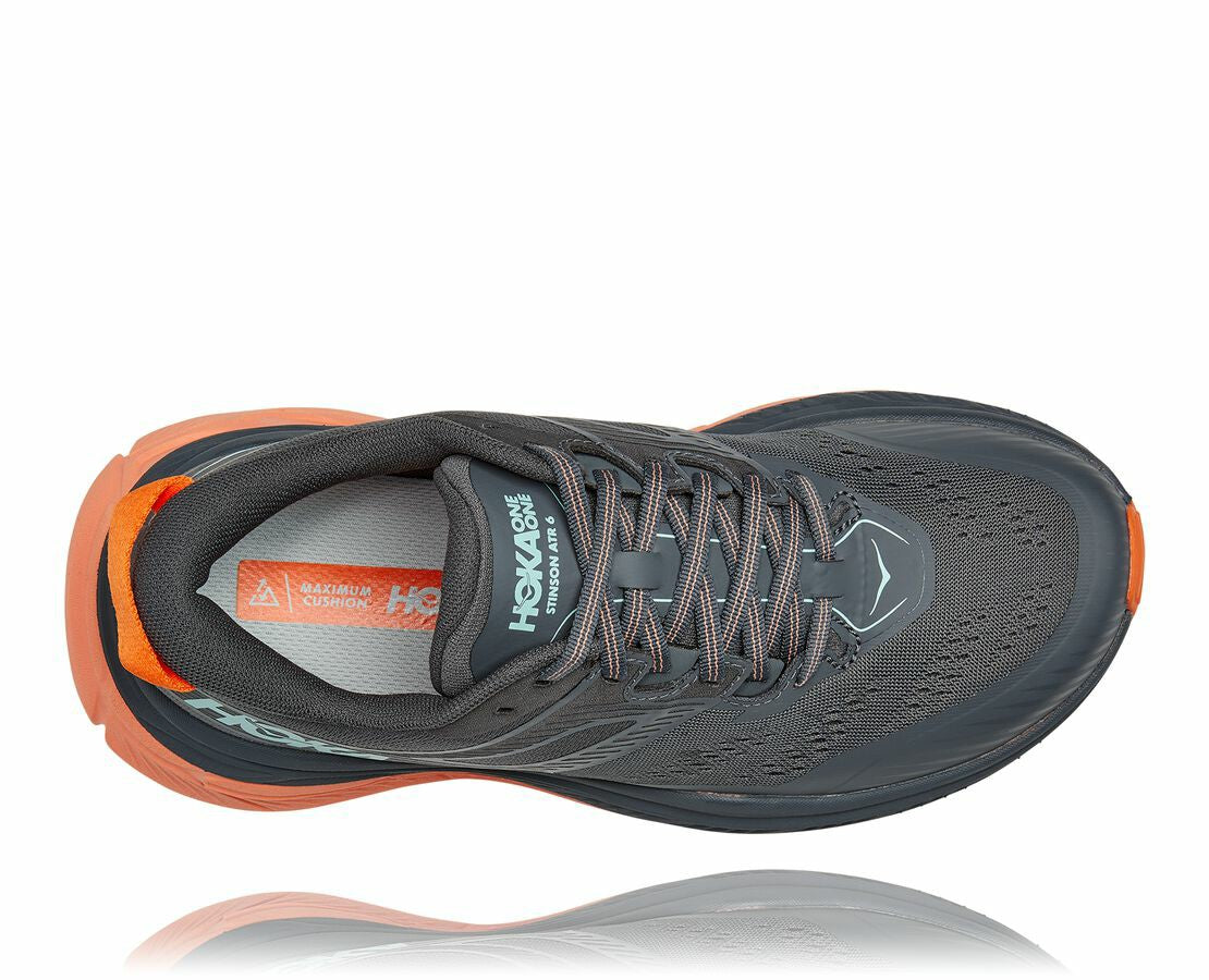 HOKA|Women's Stinson Atr 6 Castlerock / Cantaloupe