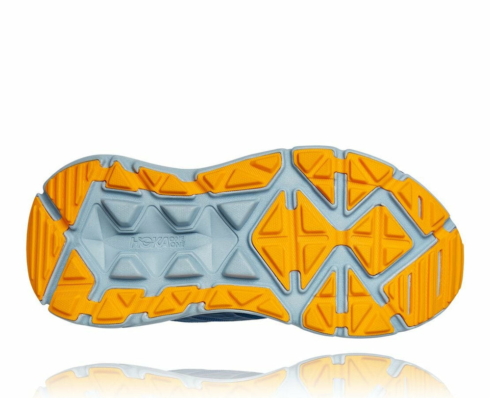 HOKA|Women's Stinson Atr 6 Moroccan Blue / Saffron