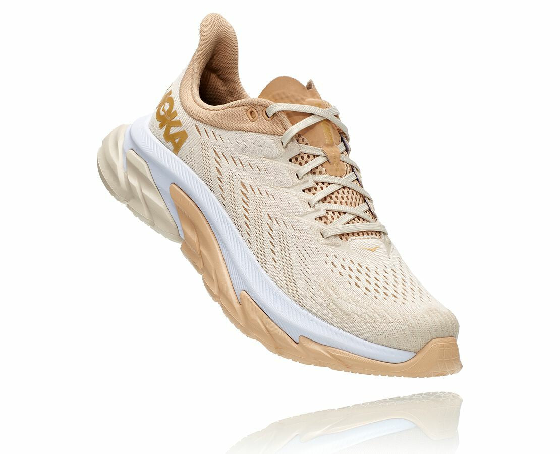 HOKA|Men's Clifton Edge Almond Milk / Beige