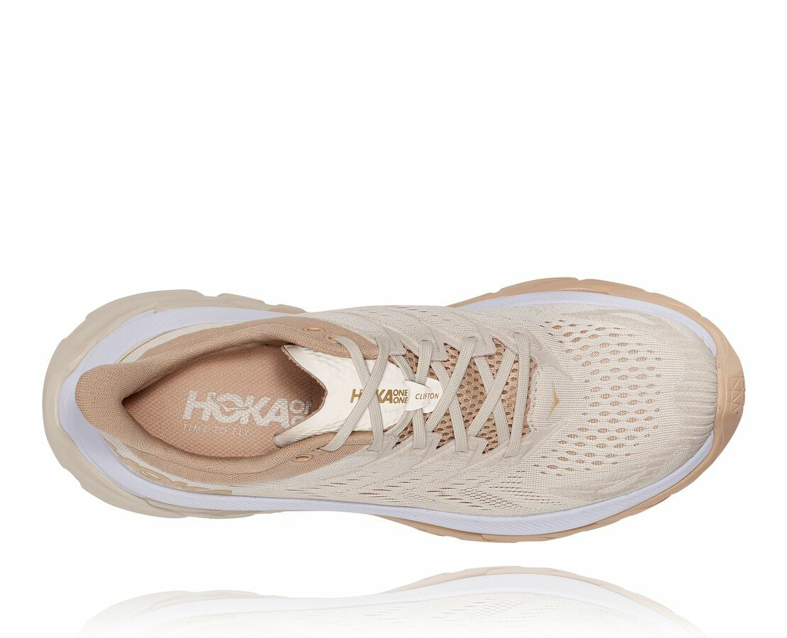 HOKA|Men's Clifton Edge Almond Milk / Beige