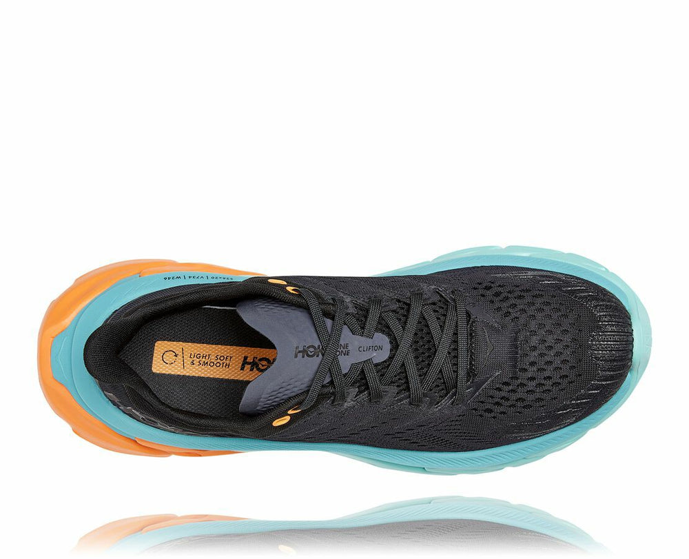HOKA|Men's Clifton Edge Black / Aquarelle