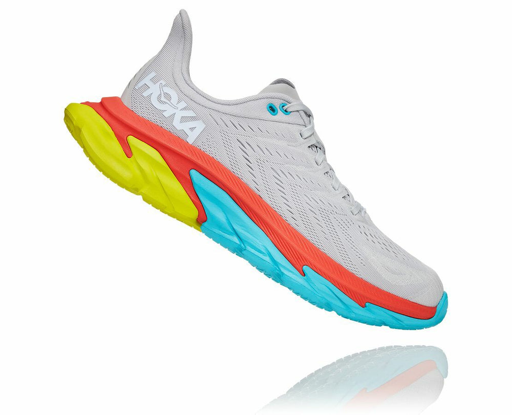HOKA|Men's Clifton Edge Lunar Rock / White