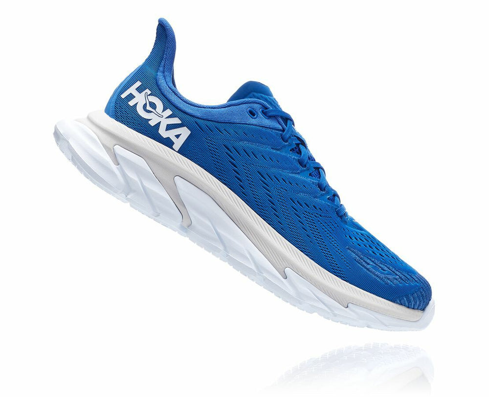 HOKA|Men's Clifton Edge Turkish Sea / White