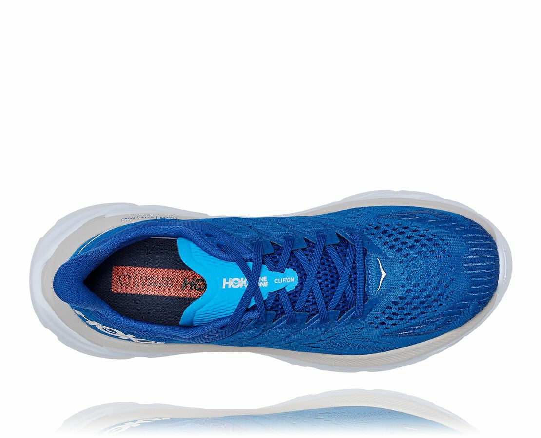 HOKA|Men's Clifton Edge Turkish Sea / White