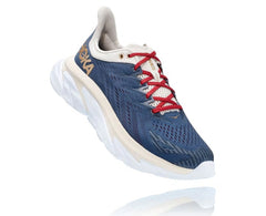 HOKA|Men's Clifton Edge Vintage Indigo / Tofu