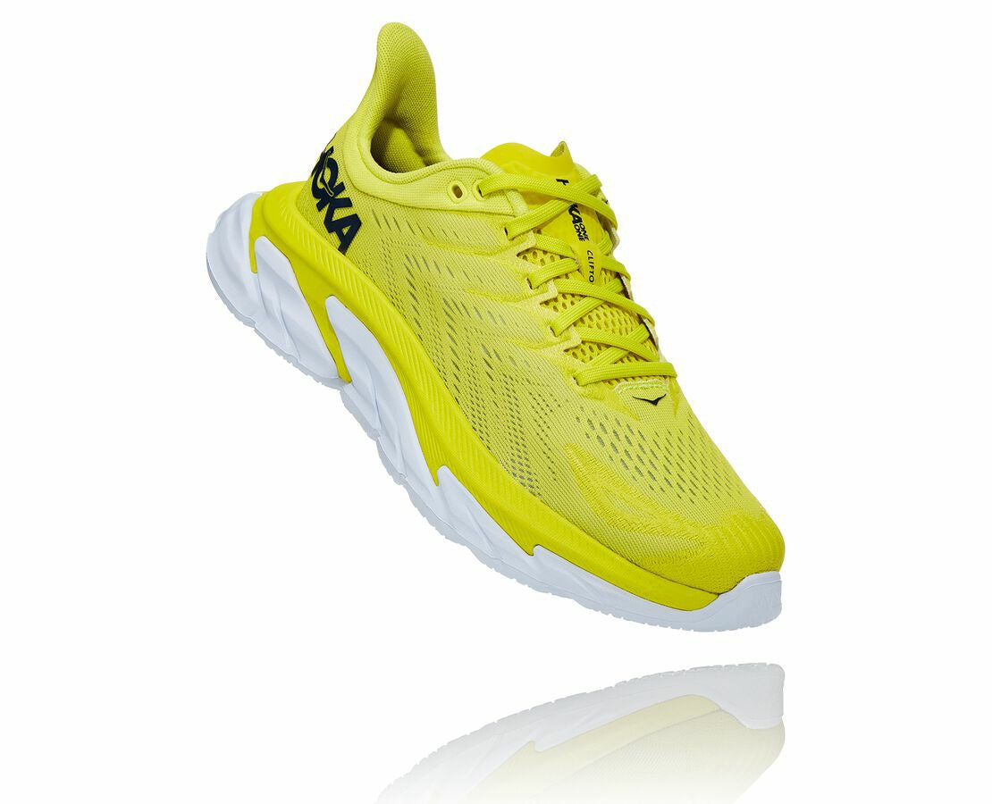 HOKA|Women's Clifton Edge Citrus / White