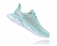 HOKA|Women's Clifton Edge Eggshell Blue / White