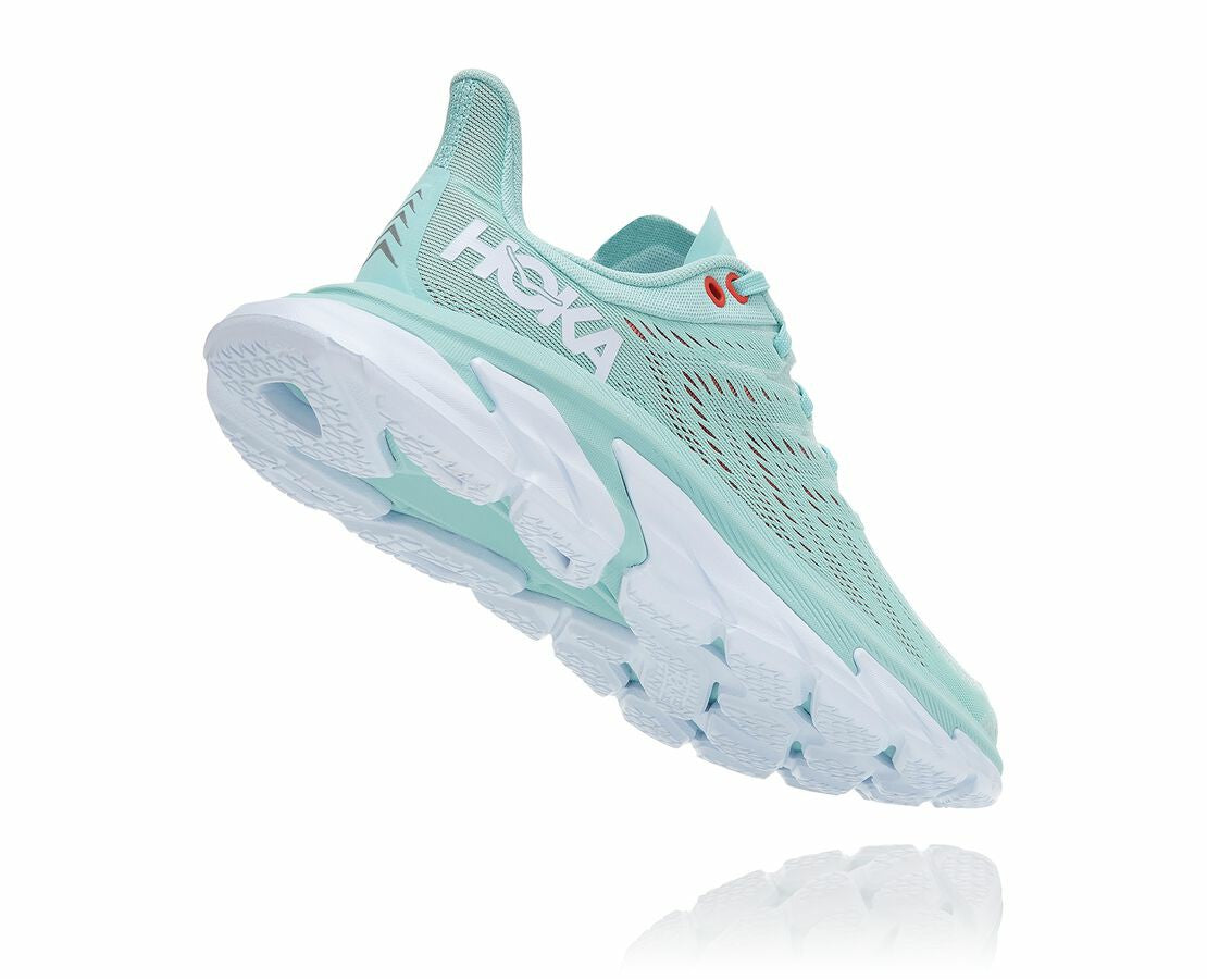 HOKA|Women's Clifton Edge Eggshell Blue / White