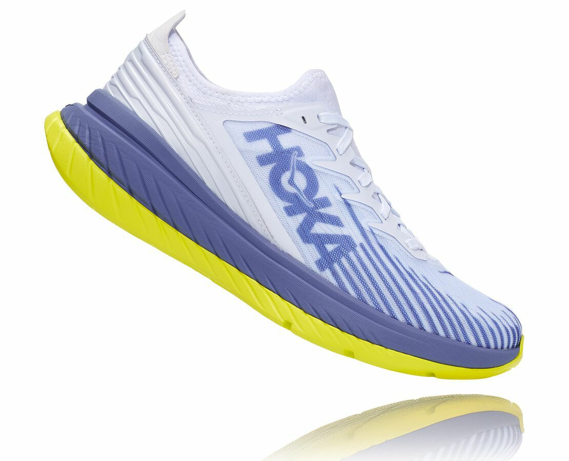 HOKA|All Gender Carbon X-SPE White / Blue Ice