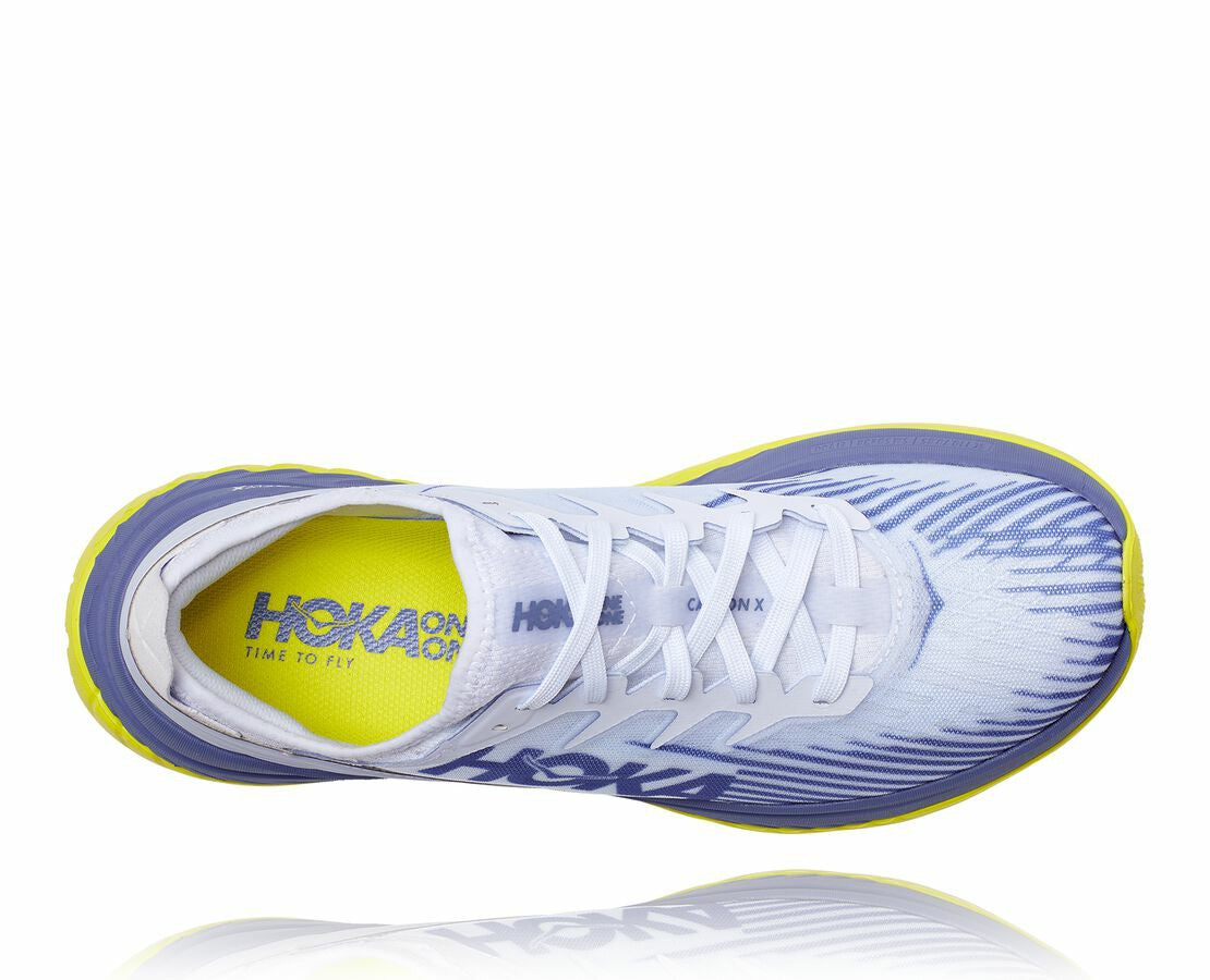 HOKA|All Gender Carbon X-SPE White / Blue Ice