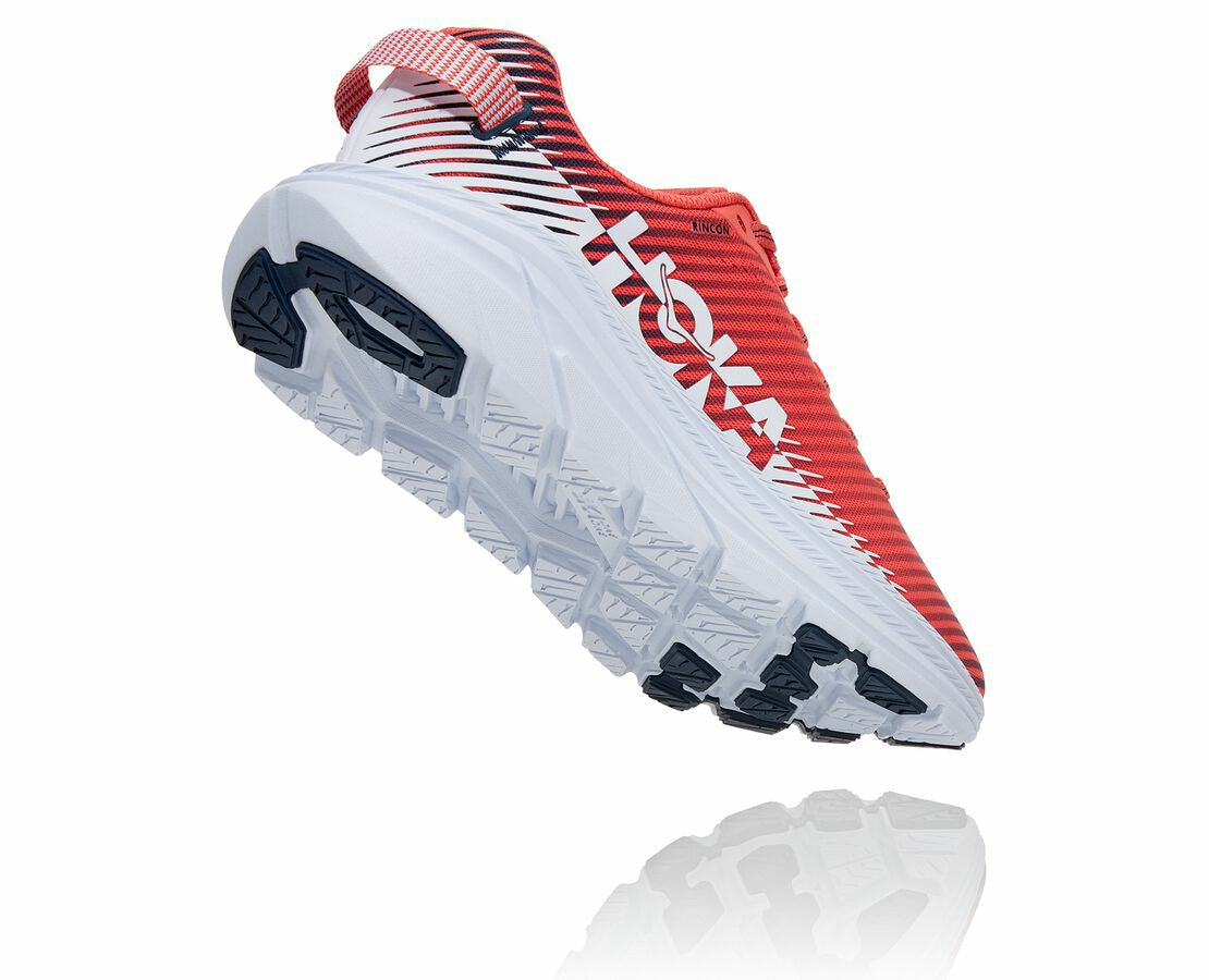 HOKA|Women's Rincon 2 Hot Coral / White