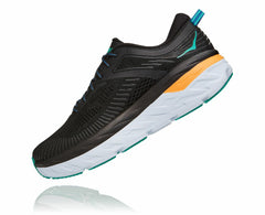 HOKA|Men's Bondi 7 Black / Atlantis