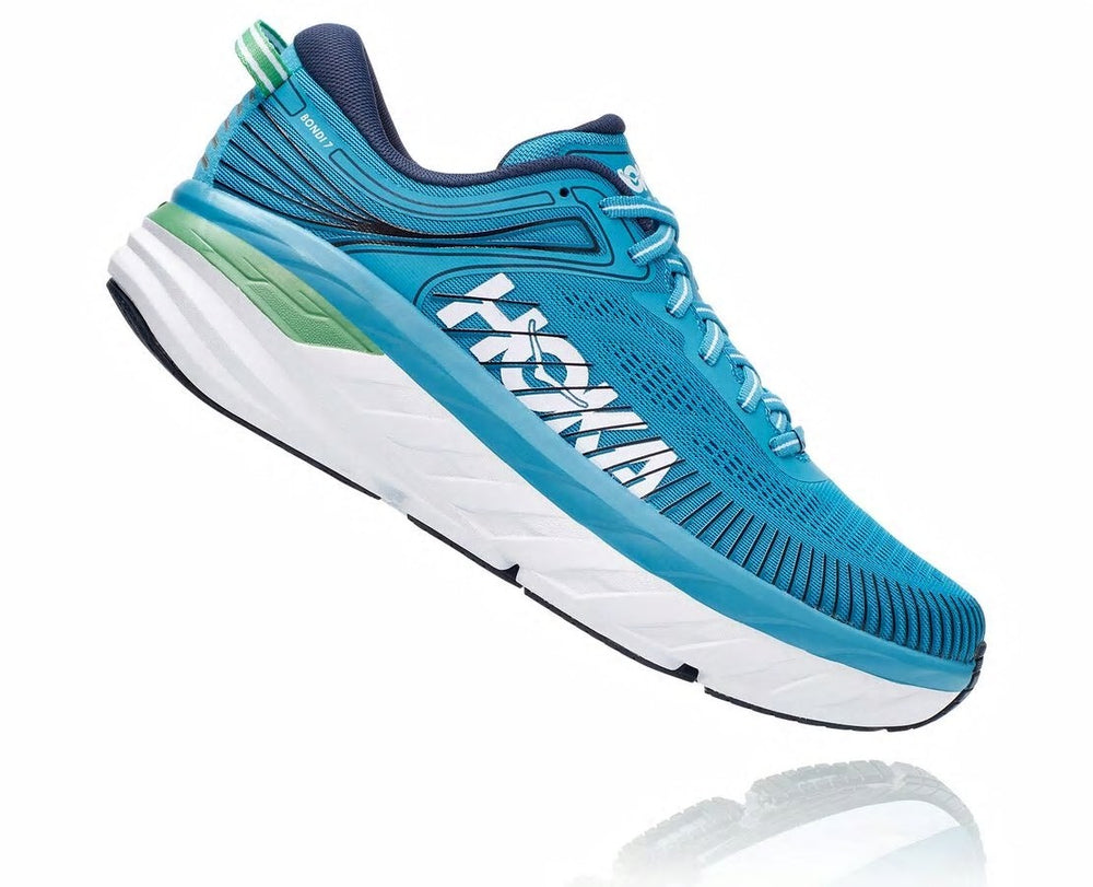 HOKA|Men's Bondi 7 Blue Moon / Moonlit Ocean