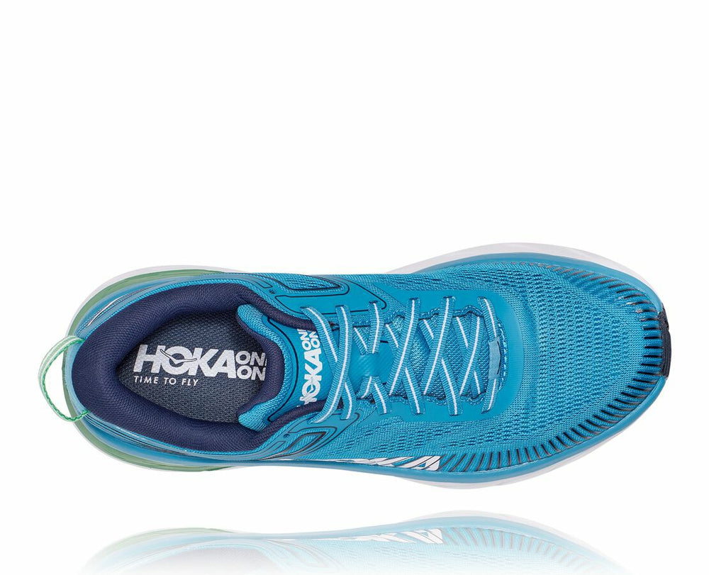 HOKA|Men's Bondi 7 Blue Moon / Moonlit Ocean