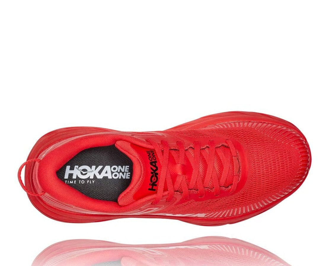 HOKA|Men's Bondi 7 High Risk Red / Black