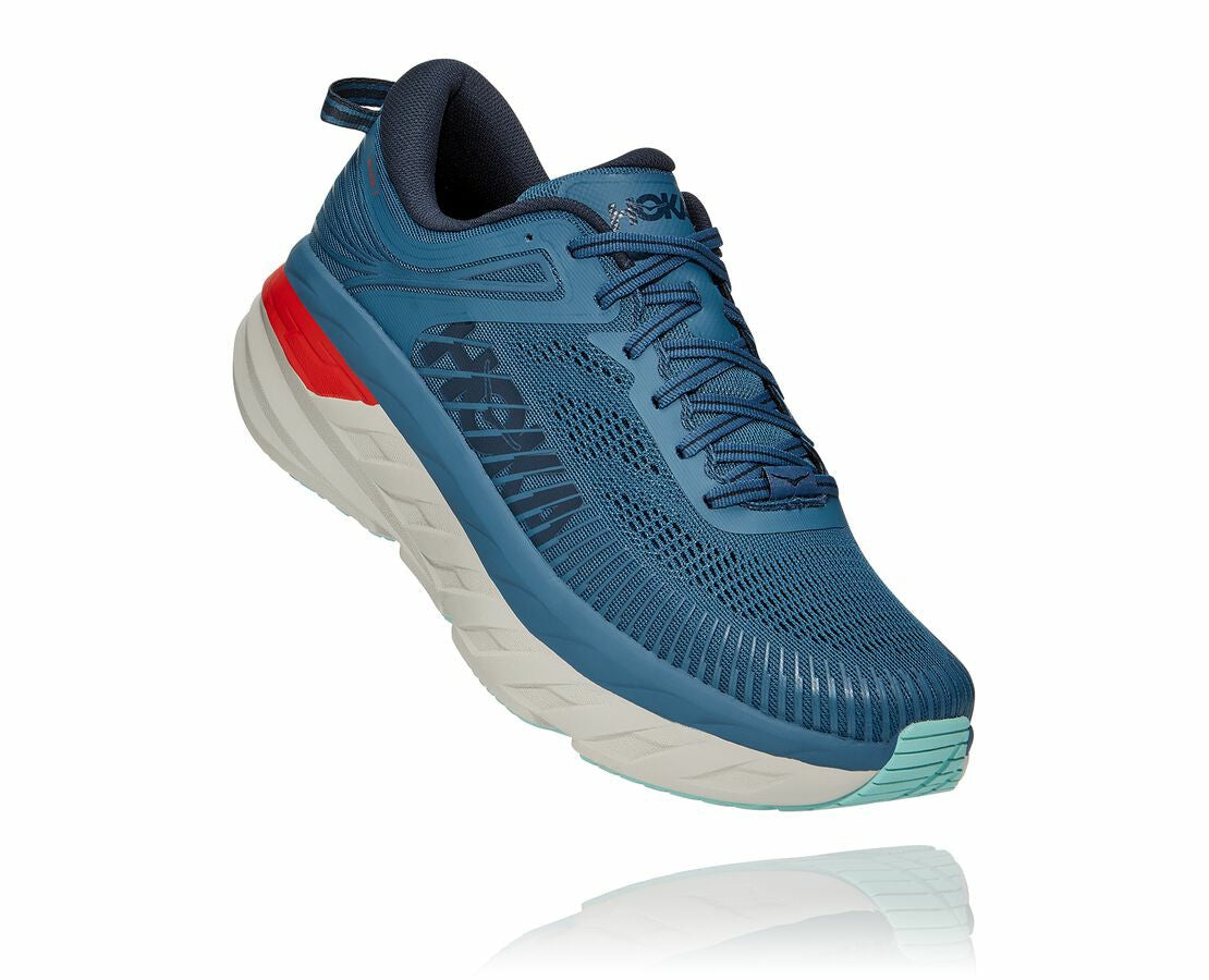 HOKA|Men's Bondi 7 Real Teal / Outer Space