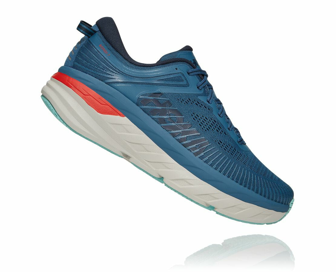 HOKA|Men's Bondi 7 Real Teal / Outer Space
