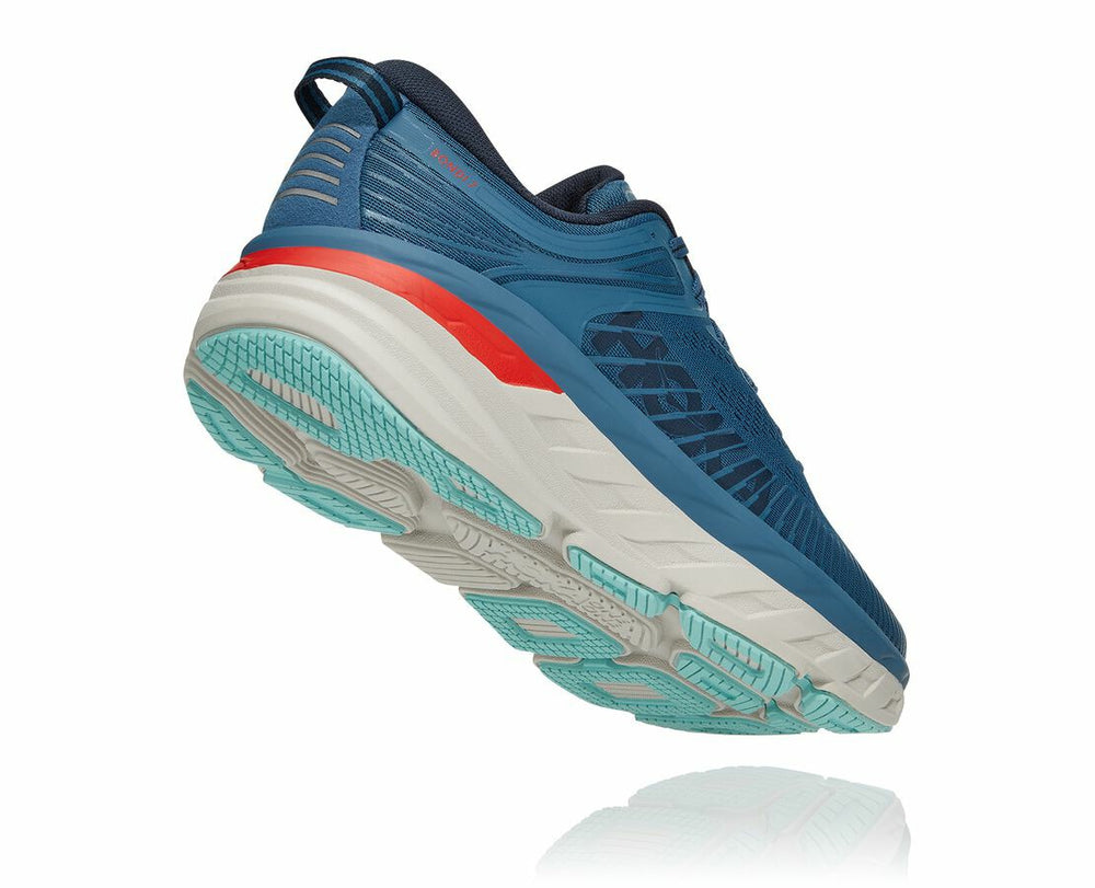 HOKA|Men's Bondi 7 Real Teal / Outer Space