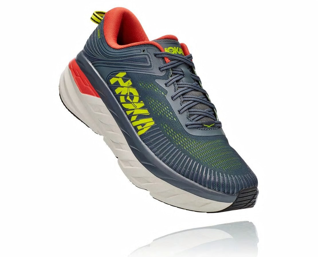 HOKA|Men's Bondi 7 Turbulence / Chili