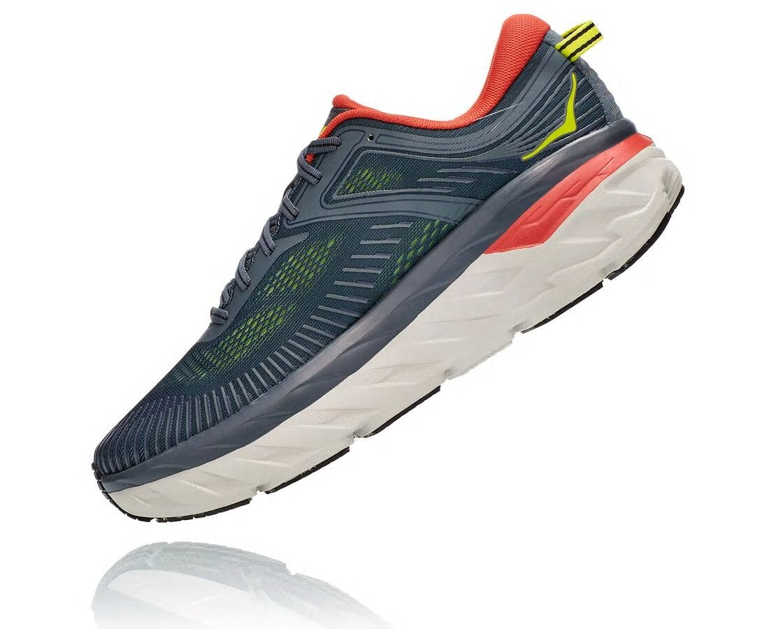 HOKA|Men's Bondi 7 Turbulence / Chili