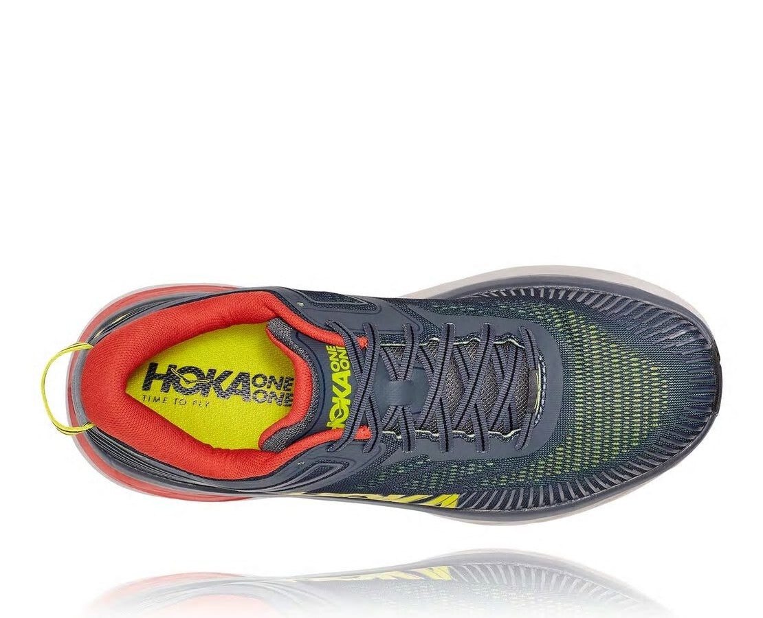 HOKA|Men's Bondi 7 Turbulence / Chili