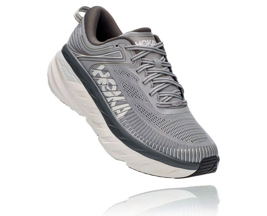 HOKA|Men's Bondi 7 Wild Dove / Dark Shadow