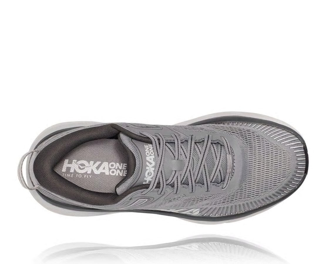 HOKA|Men's Bondi 7 Wild Dove / Dark Shadow