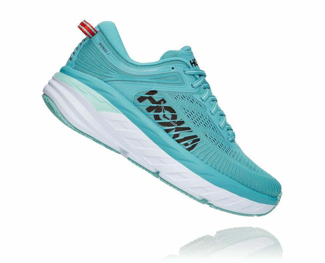 HOKA|Women's Bondi 7 Aquarelle / Eggshell Blue