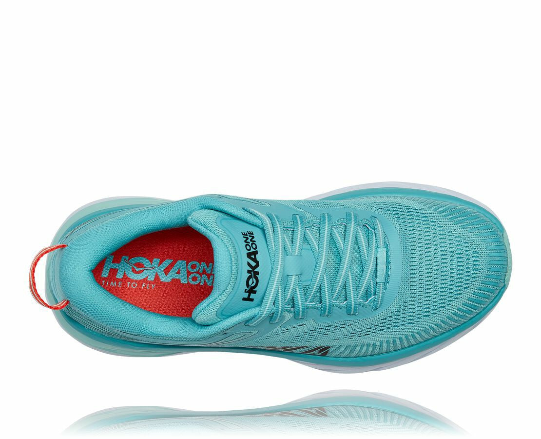 HOKA|Women's Bondi 7 Aquarelle / Eggshell Blue