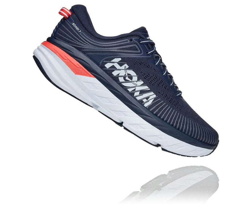 HOKA|Women's Bondi 7 Black Iris / Ballad Blue