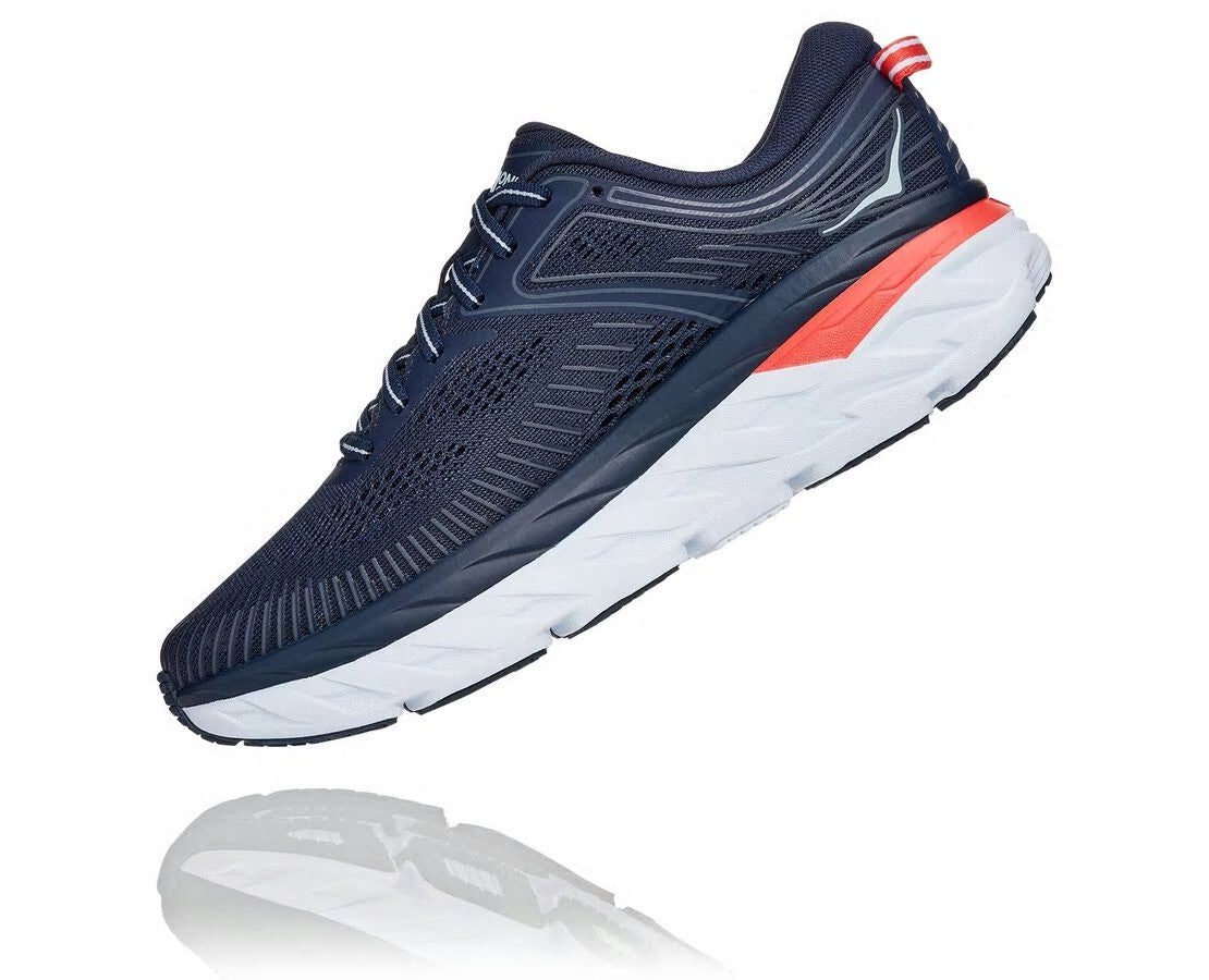 HOKA|Women's Bondi 7 Black Iris / Ballad Blue