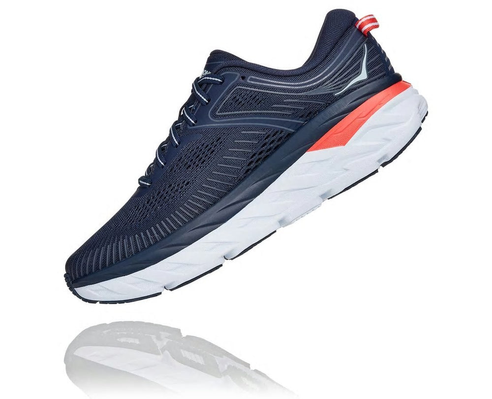 HOKA|Women's Bondi 7 Black Iris / Ballad Blue