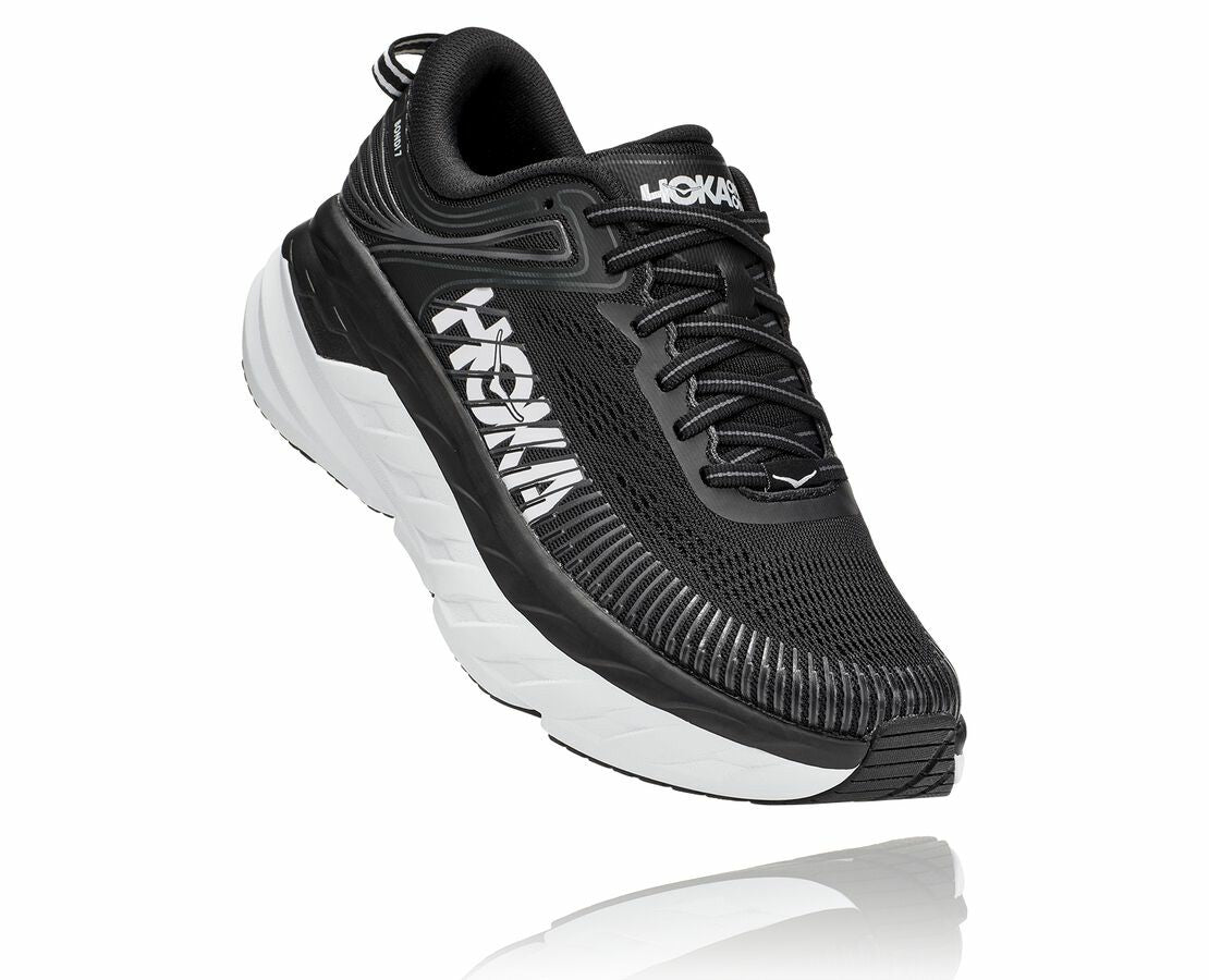 HOKA|Women's Bondi 7 Black / White