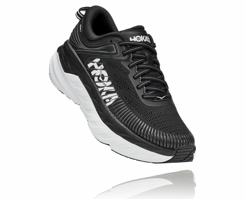HOKA|Women's Bondi 7 Black / White